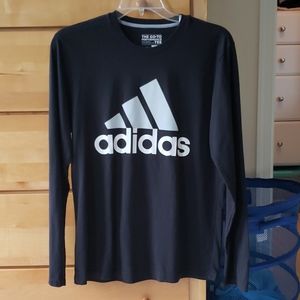 Adidas black logo long sleeve